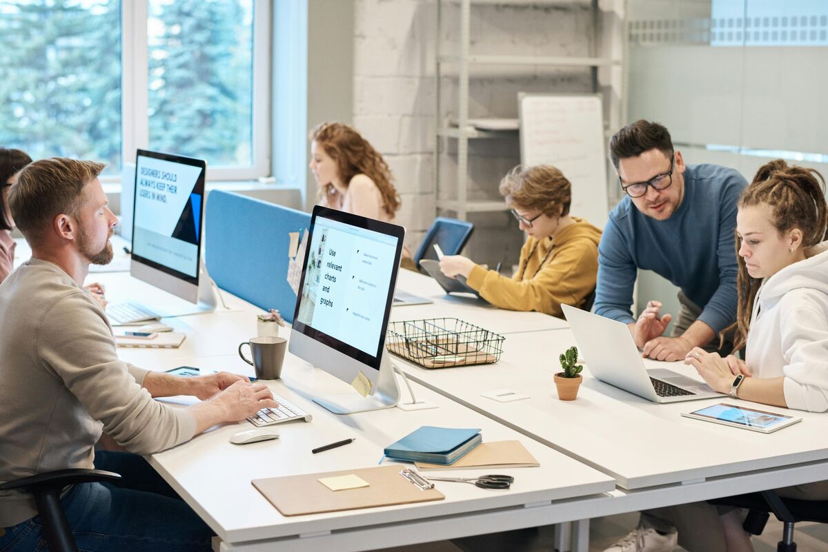 WayStar IT team working on-site with client